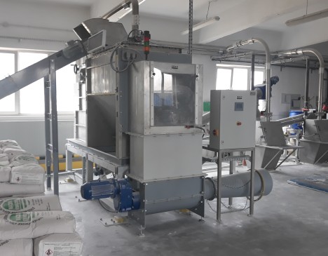 System for automatic raw material dosing at the ceramics plant in Kolo, Poland.
